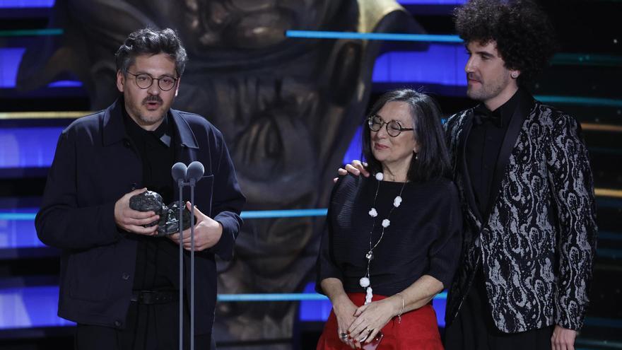 Martín Romero, durante su intervención en la ceremonia de entrega de los Premios Goya 2024.