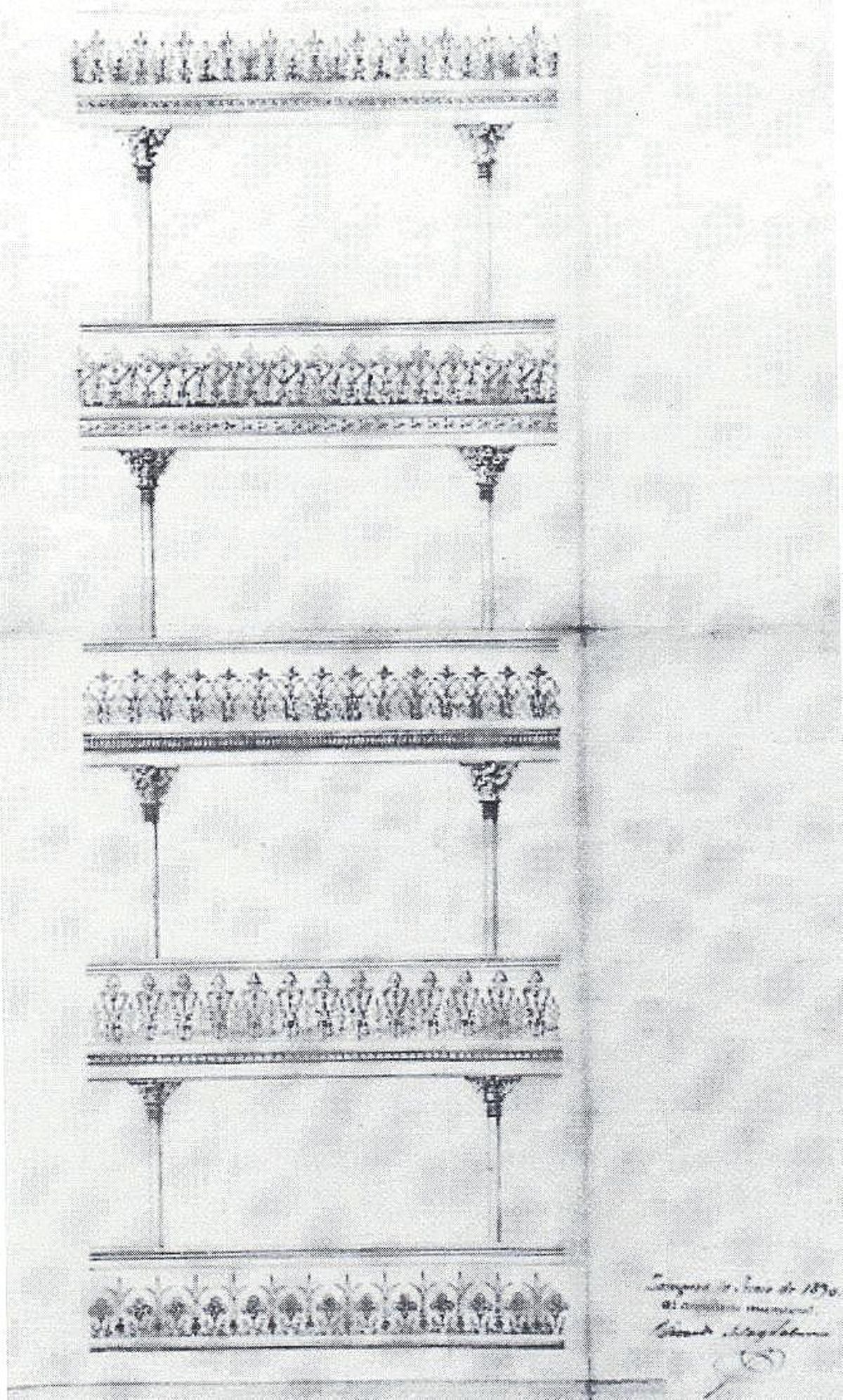 Imagen Diseño de la decoración de los atepechos de los palcos, de Ricardo Magdalena