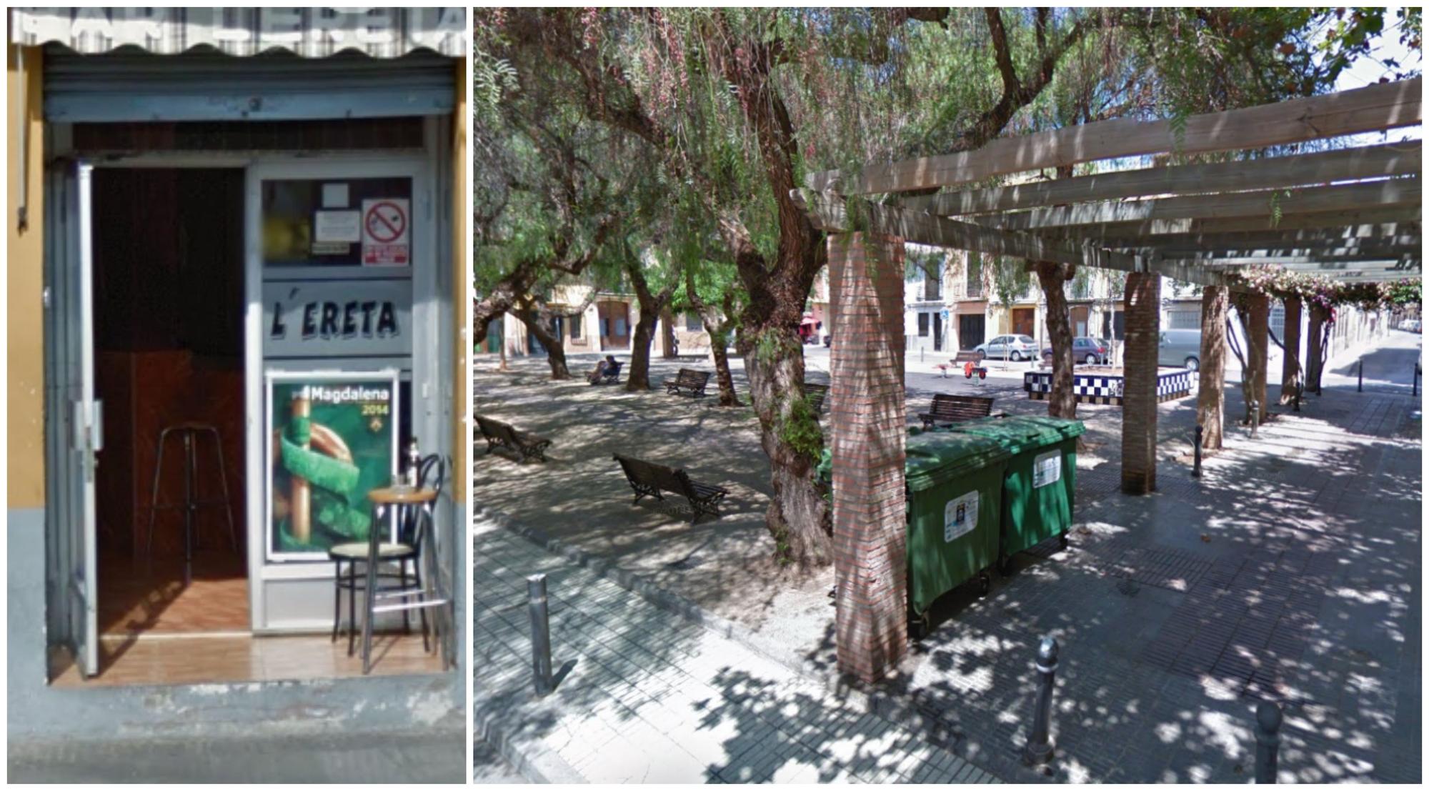 El bar l&#039;Ereta (i) ha &#039;rebautizado&#039; la plaza Isabel la Católica