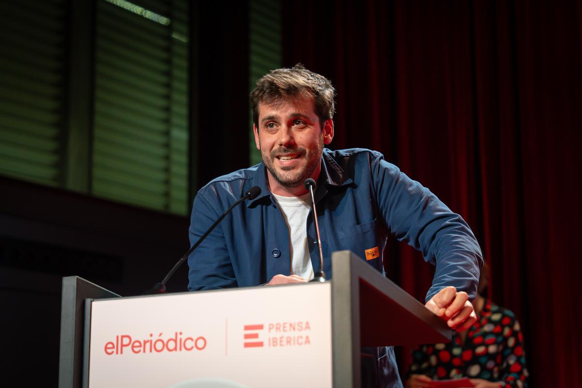 El chef Víctor Ródenas, durante su intervención ante el público.