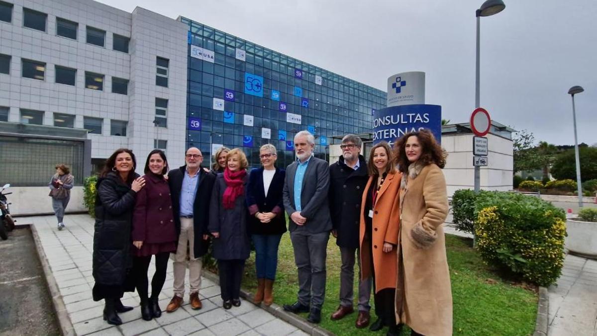Directivos del Sespa y el San Agustín con algunos alcaldes.