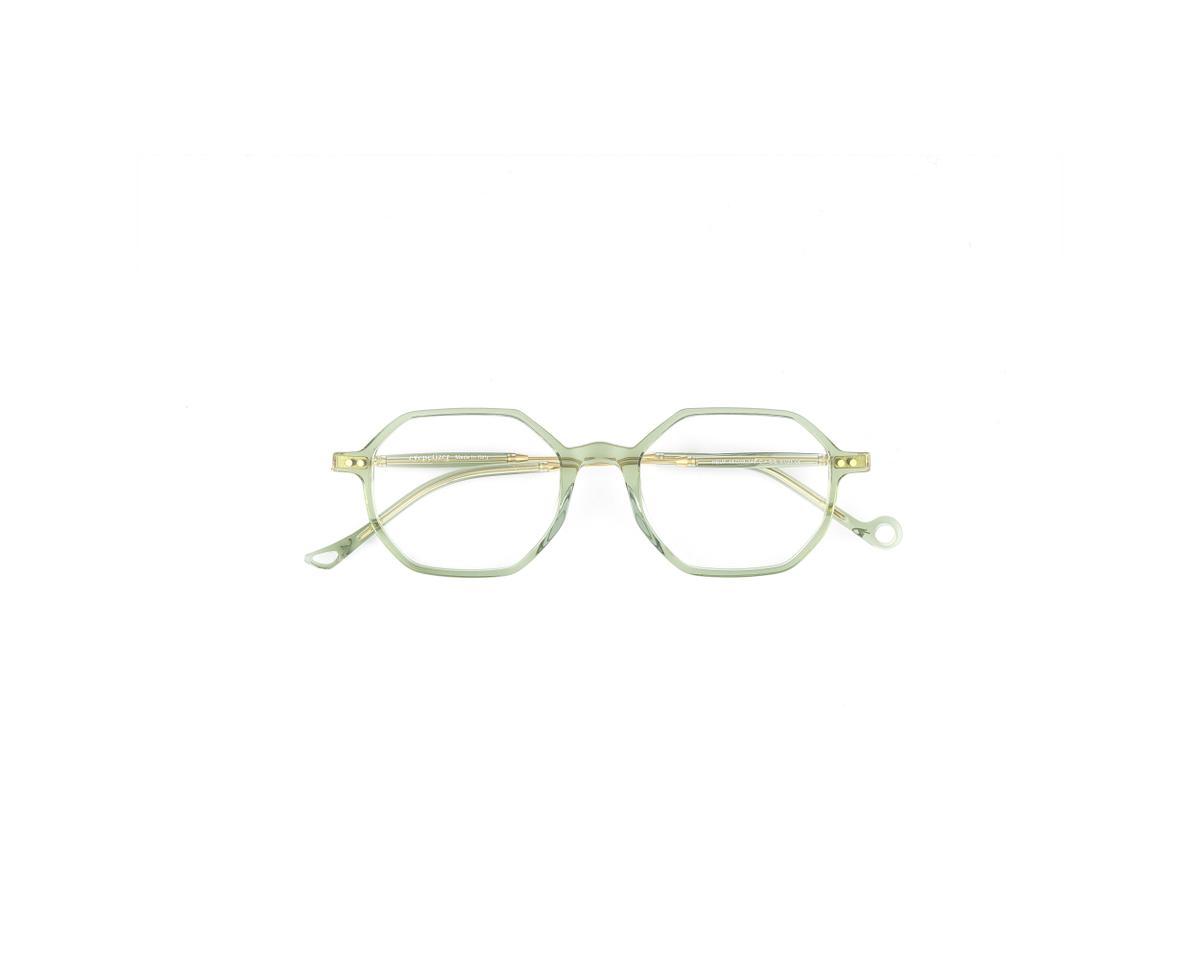 Gafas con montura verde de Eyepetizer