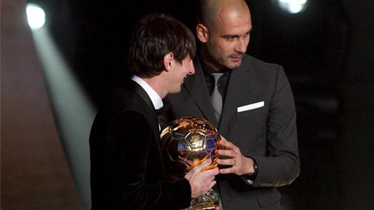El día que Guardiola entregó el Balón de Oro a Messi