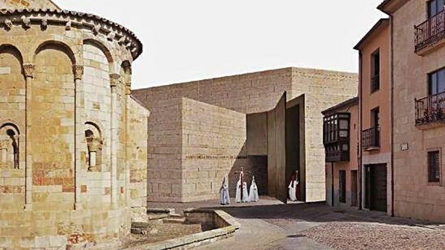 Recreación del aspecto exterior del futuro Museo de Semana Santa.