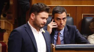 ERC pacta con Sánchez abstenerse en la votación de la prórroga de la alarma
