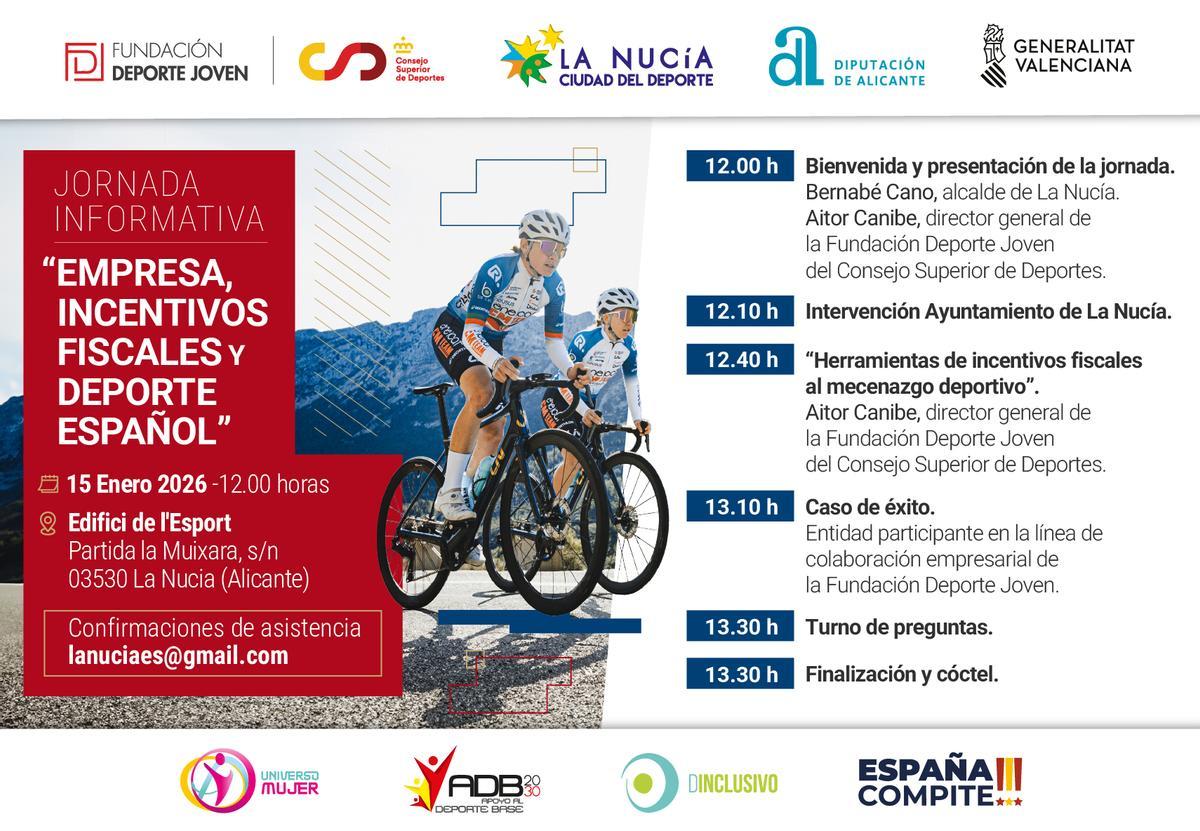 El próximo jueves 15 de enero en l'Edifici dels Esports.