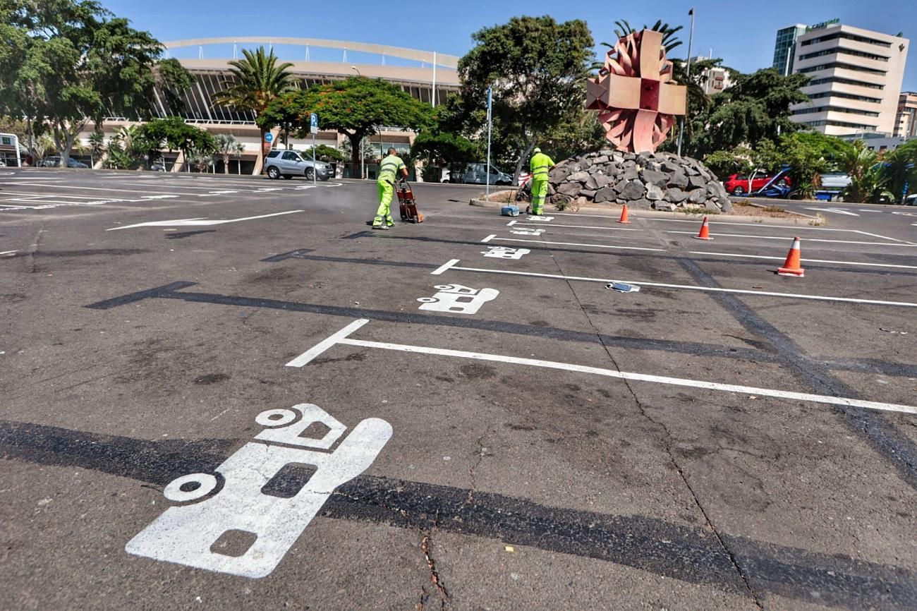 Plazas para autocaravanas en el Parque Marítimo de Santa Cruz de Tenerife