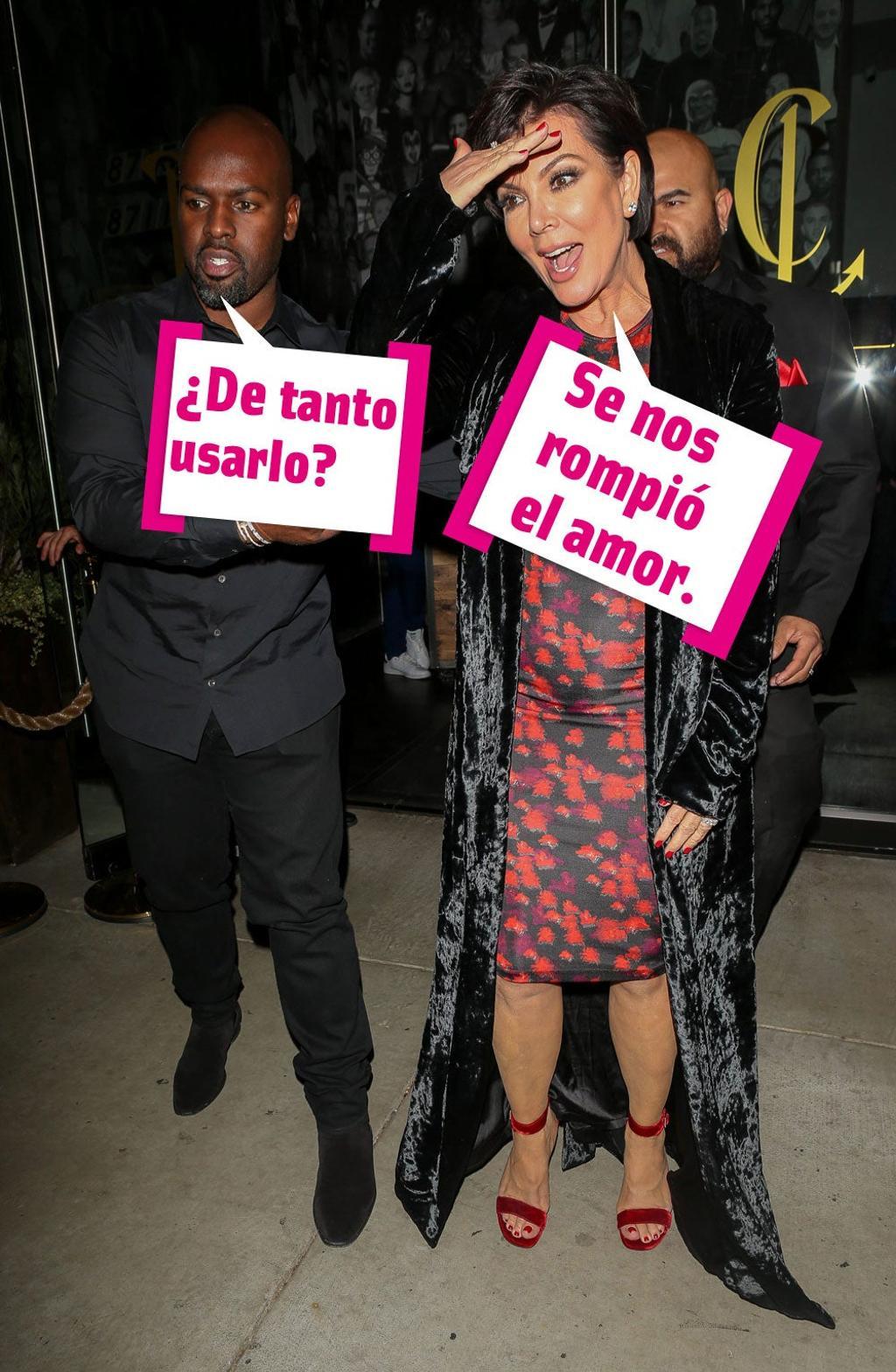 Corey Gamble y Kris Jenner juntos pero no revueltos