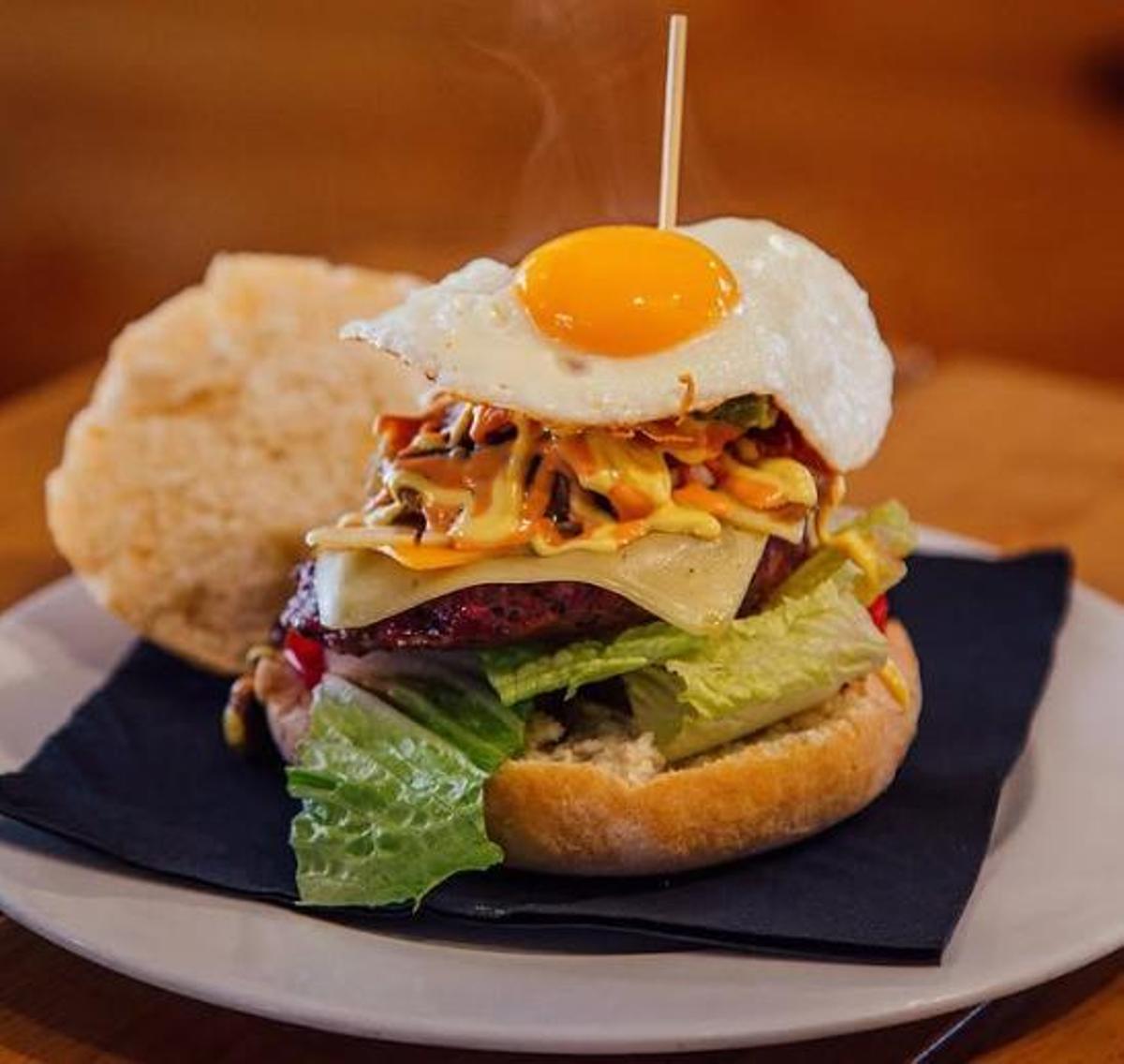 Una hamburguesa de Kruskat.