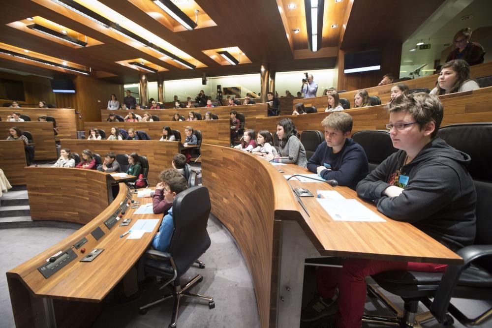 Visita escolar a la Junta General