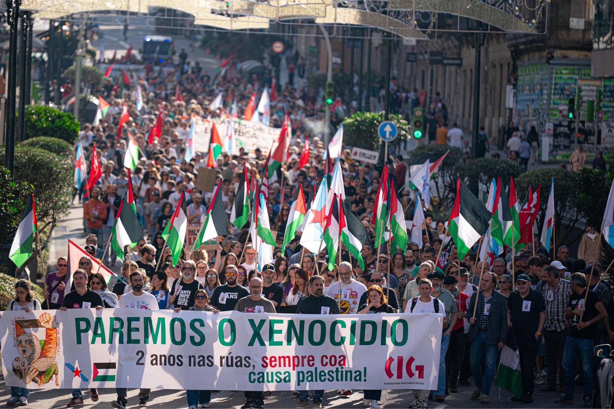 Vigo continúa en pie contra el genocidio de Israel sobre Palestina