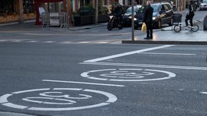 El eje Creu Coberta-Sants, donde la velocidad pasa a ser de 30 km/hora.