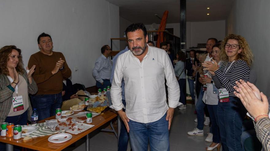 Jerónimo Moya, candidato por X Cehegín, el domingo tras obtener tres ediles.  | ENRIQUE SOLER