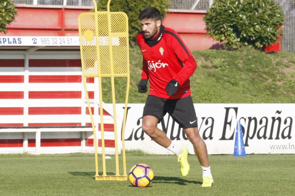 Entrenamiento del Sporting de Gijón