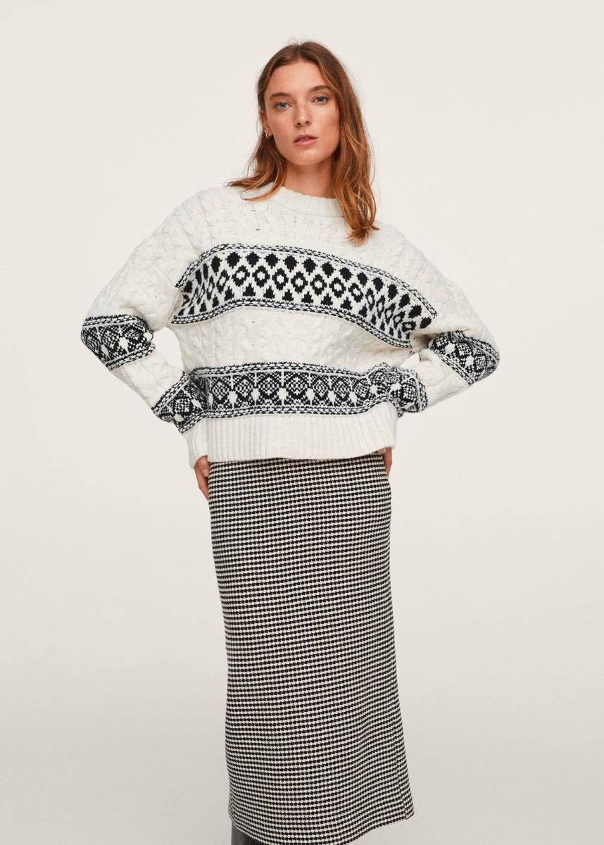 Jersey de punto jacquard de Mango