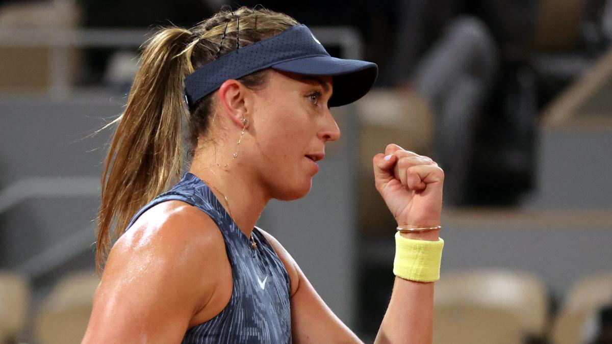 Badosa en el duelo ante Sabalenka en Roland Garros