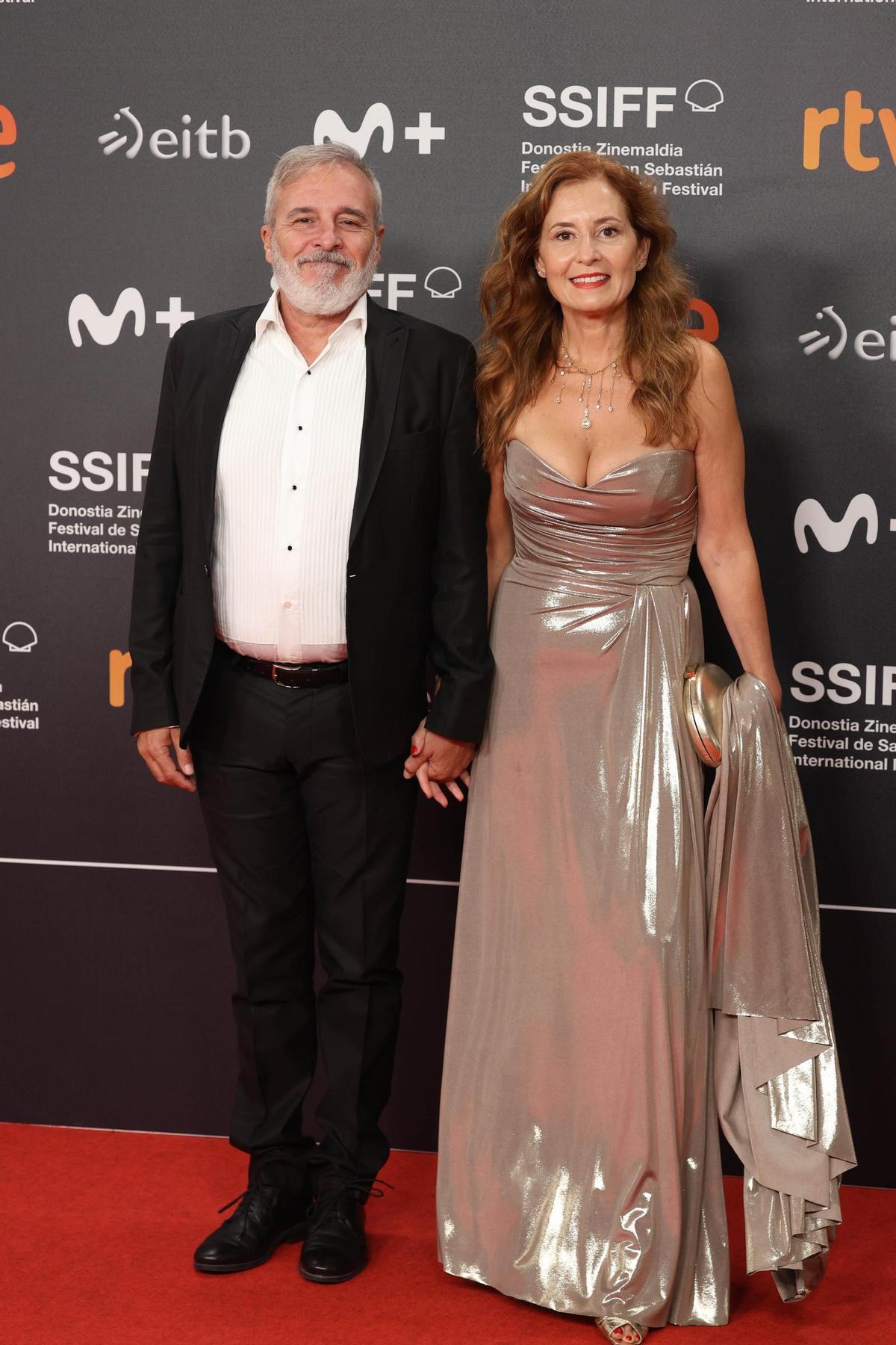 Fernando Guillén Cuerbo y Lupe Cartié, en la alfombra roja del Festival de cine de San Sebastián.