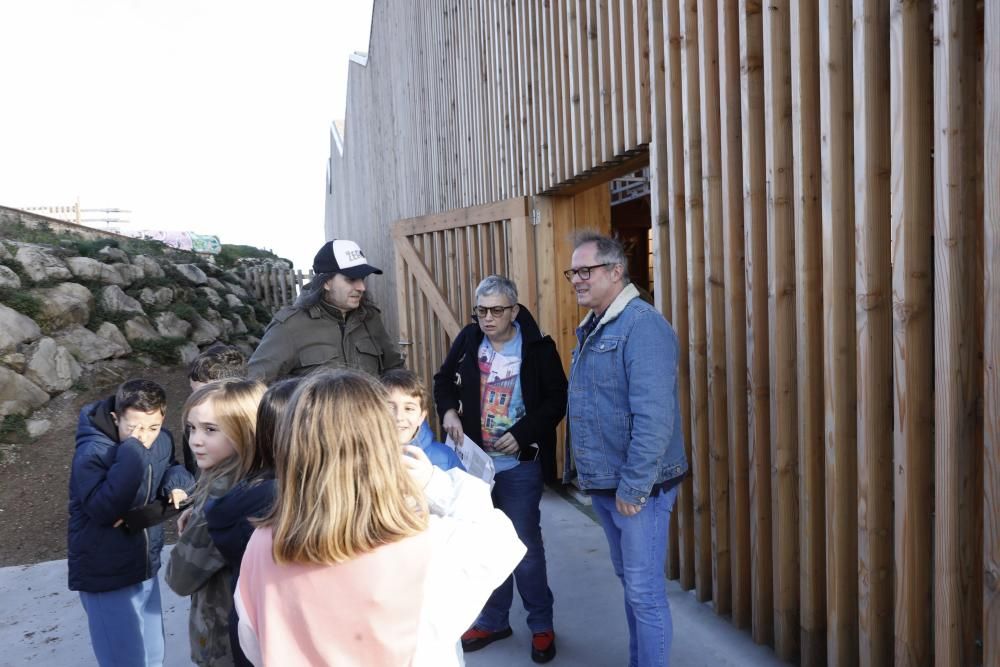 Inauguración de la pista cubierta de Cimadevilla