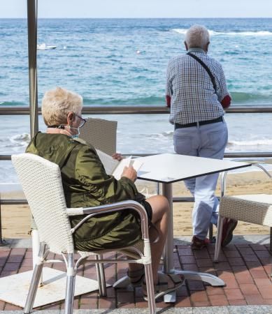 Playa el primer día del año 2021