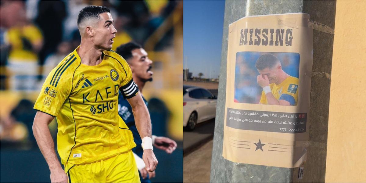 Cristiano Ronaldo recibió burlas de la afición del Al Hilal