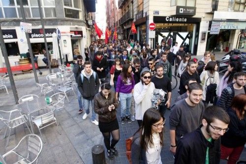 Protesta de estudiantes contra la LOMCE