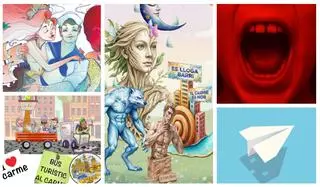 Bocetos de las Fallas 2026 de la Agrupación del Carmen