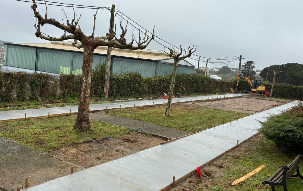 Jardines colindantes con el Centro de Día, objeto de mejora en la actualidad.