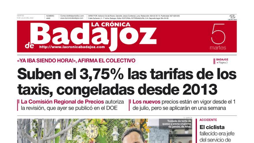 Consulta la portada correspondiente al día 5 de julio del 2022