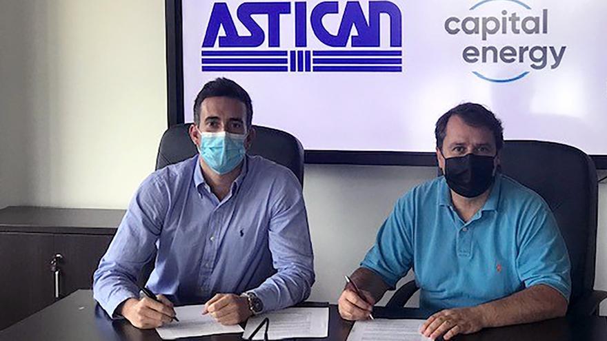 Pablo Alcón, responsable de eólica marina de Capital Energy, y Jorge Marijuán, director comercial y desarrollo de negocio en Astican y miembro del comité de dirección.