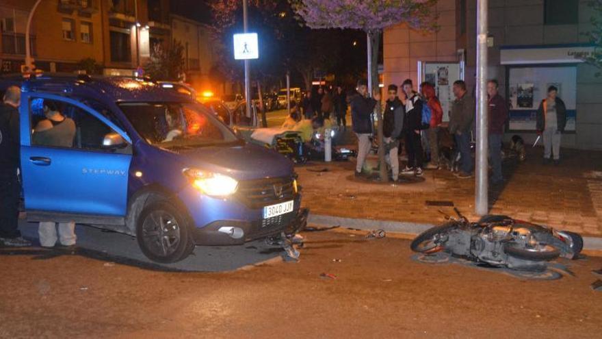 Un motorista, ferit greu en un accident anit a Sant Fruitós