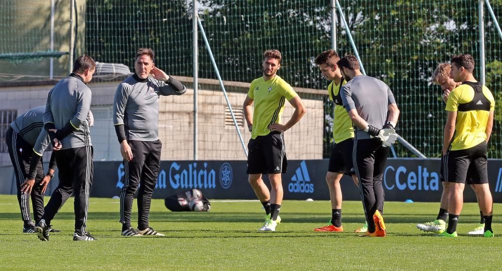 Últimas indicaciones de Berizzo antes del partido contra el Genk