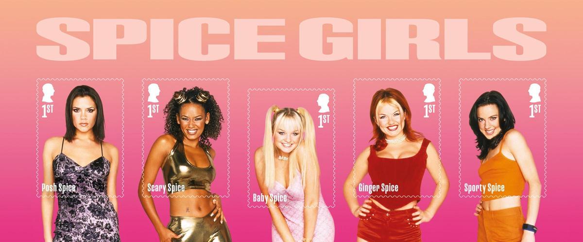 Royal Mail rendirá homenaje a las Spice Girls con una colección de sellos conmemorativos