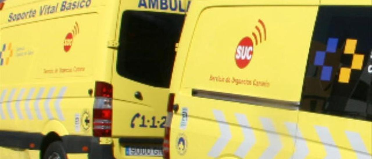 Ambulancias del SUC en una imagen de archivo.