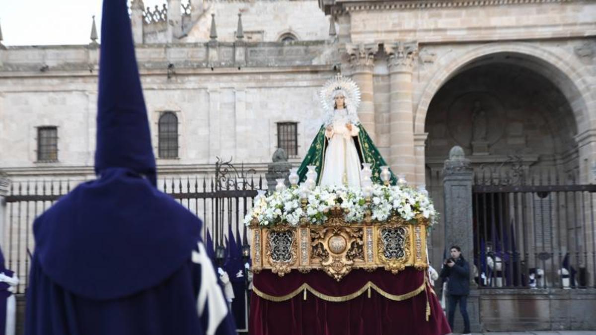 La última salida procesional de la Virgen de la Esperanza un Martes Santo.