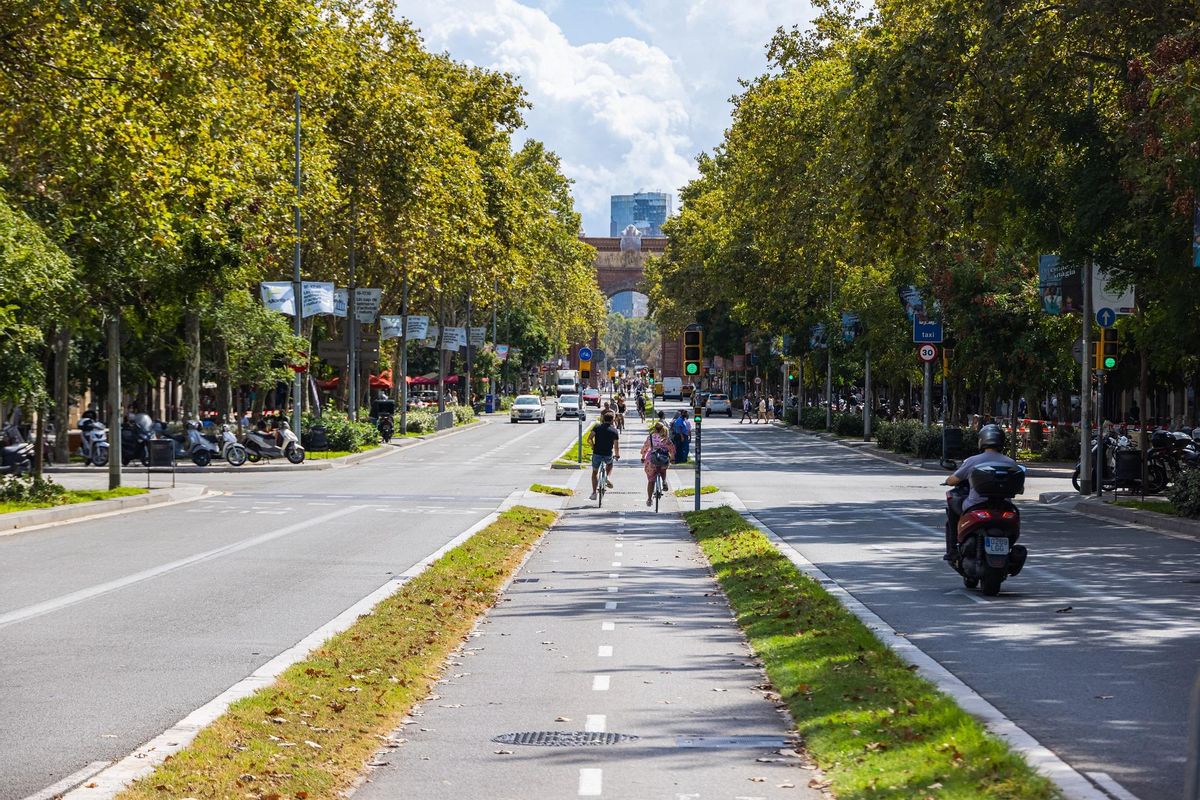 El efecto 'isla de calor' se combate mediante arbolado, como esta avenida de Barcelona
