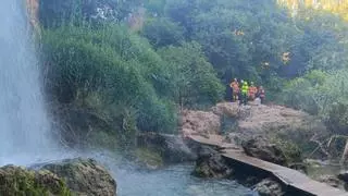 Una mujer de 66 años se lesiona en la Cascada de los Vikingos de Anna y tiene que ser rescatada