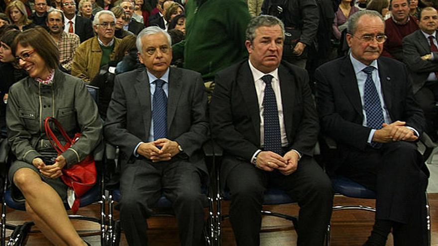 Evento. Gámez, López Luna, Pendón y De la Torre, en el acto.