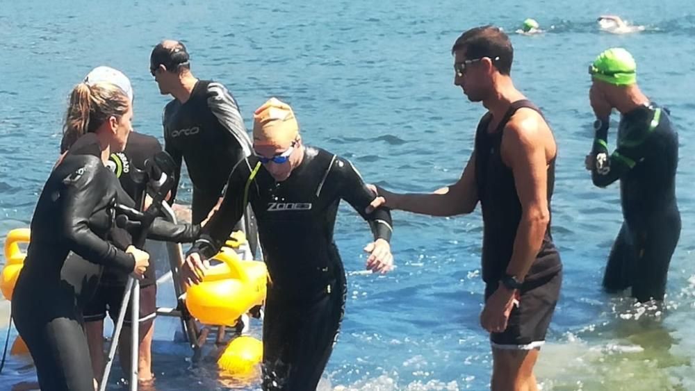 La Travesía a Nado de Moaña reúne a lo mejor del triatlón nacional