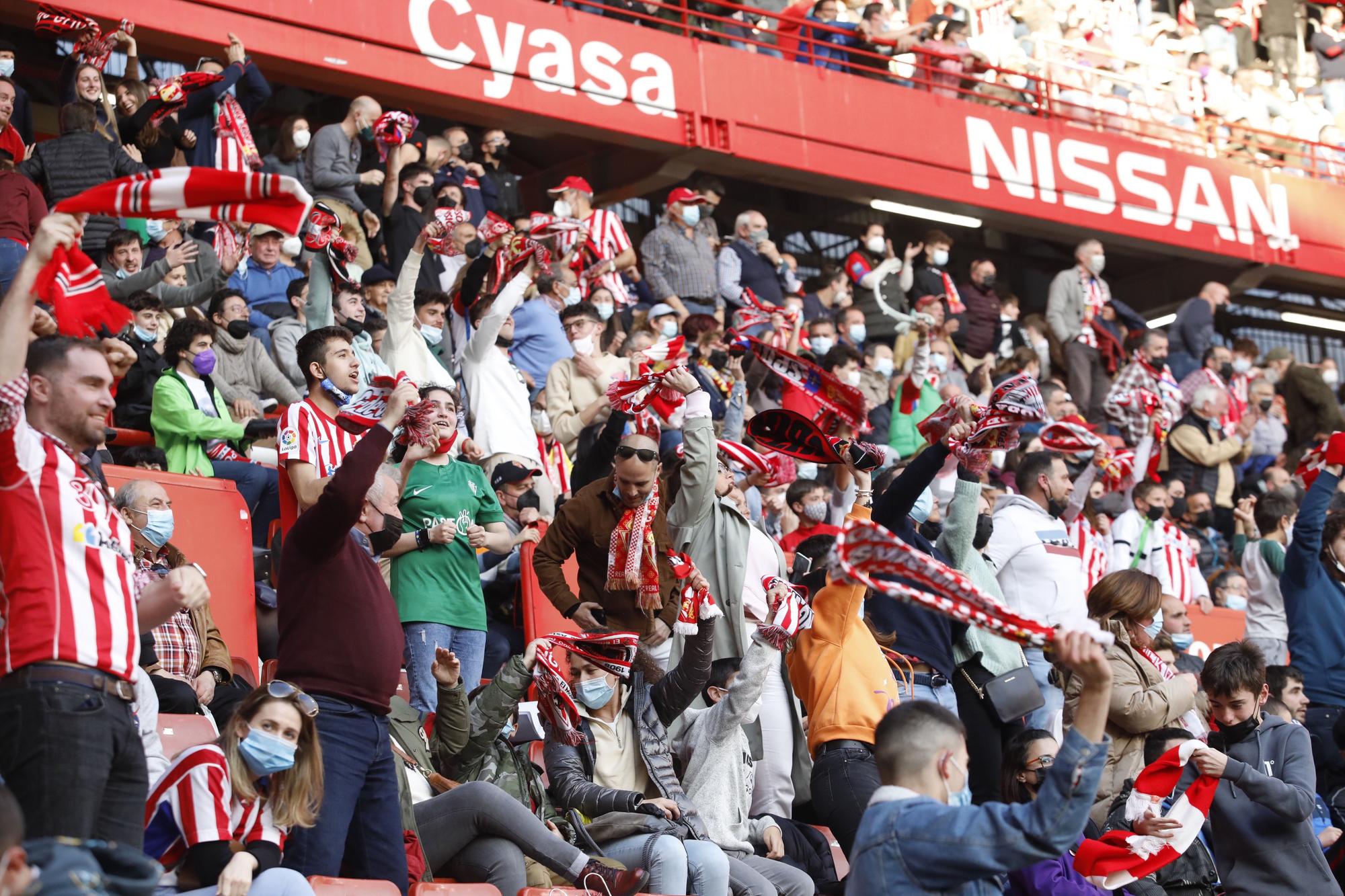 Sporting - Zaragoza, en imágenes