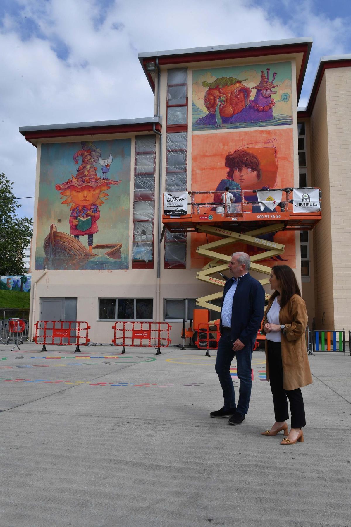 Los nuevos murales de Istmo en A Coruña Los nuevos murales de Istmo en A Coruña