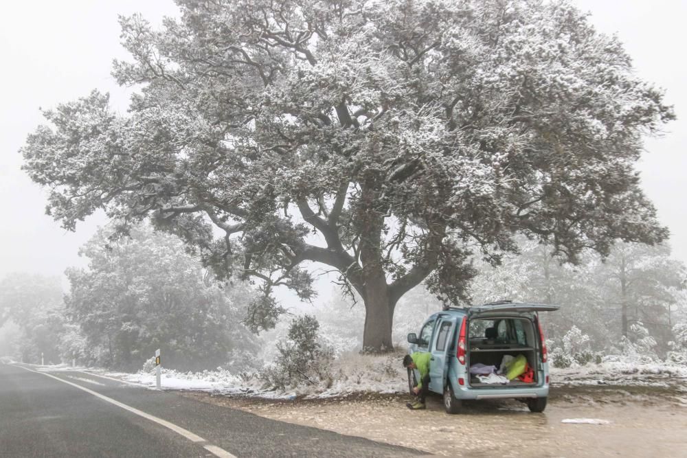 Nueva nevada en l'Alcoià y El Comtat