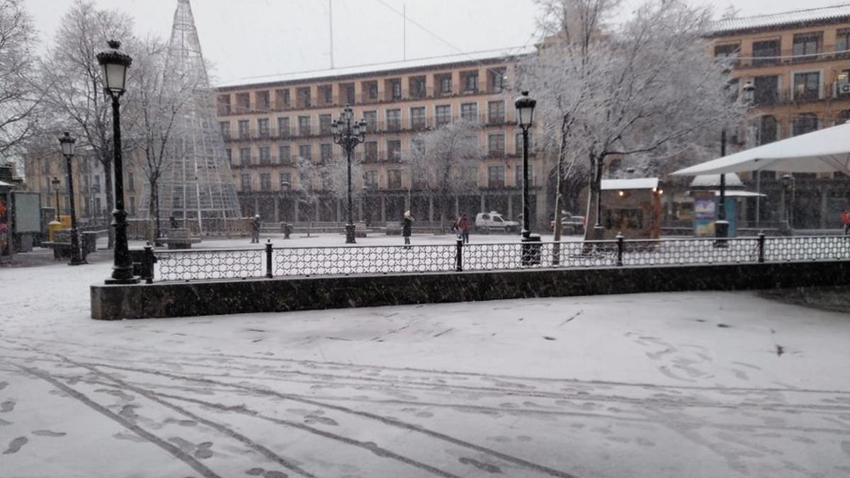 Las primeras nevadas de Filomena: de Toledo a Madrid