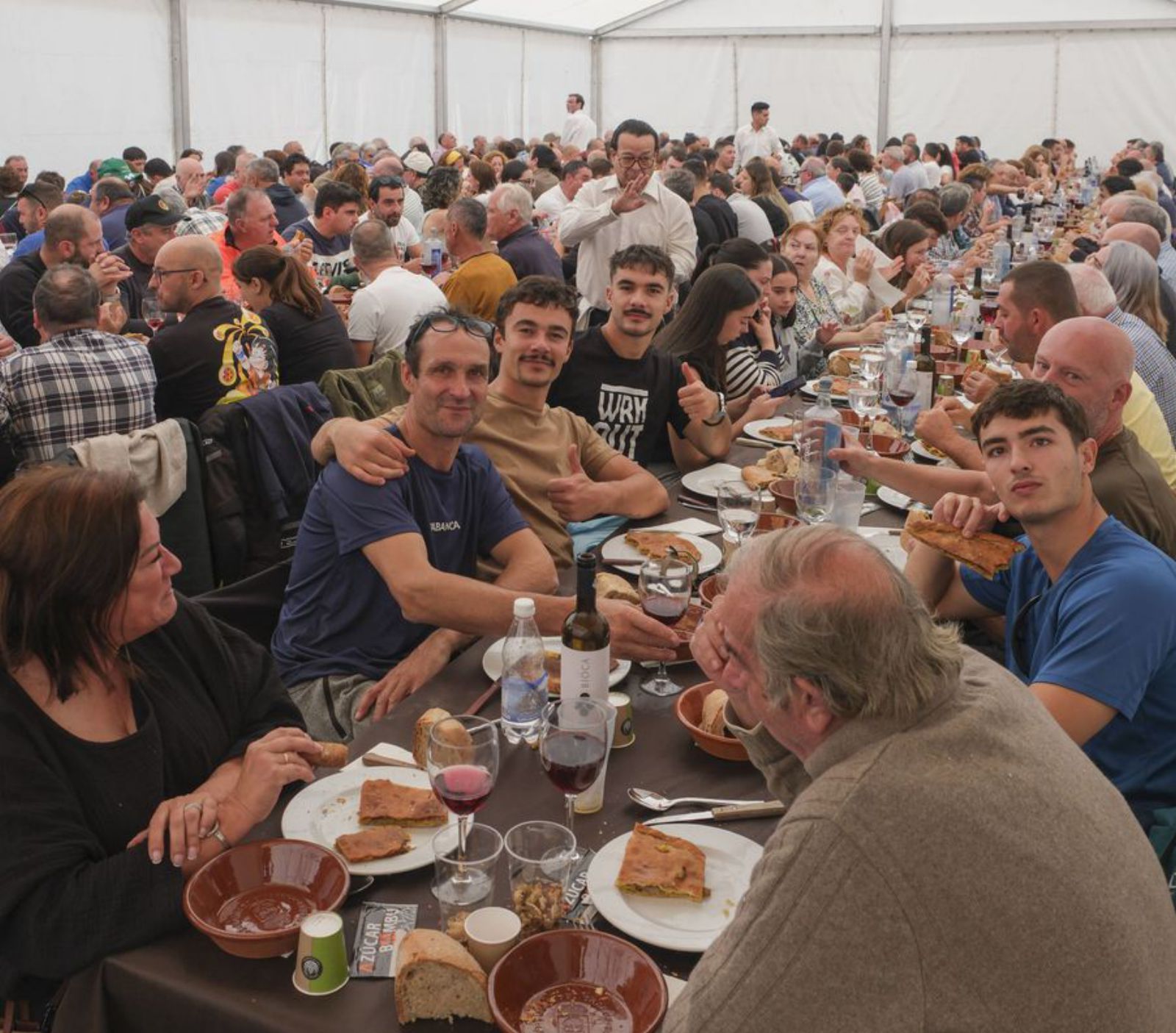 Aspecto de la participativa Festa dos Callos en Piñor. | Roi Cruz