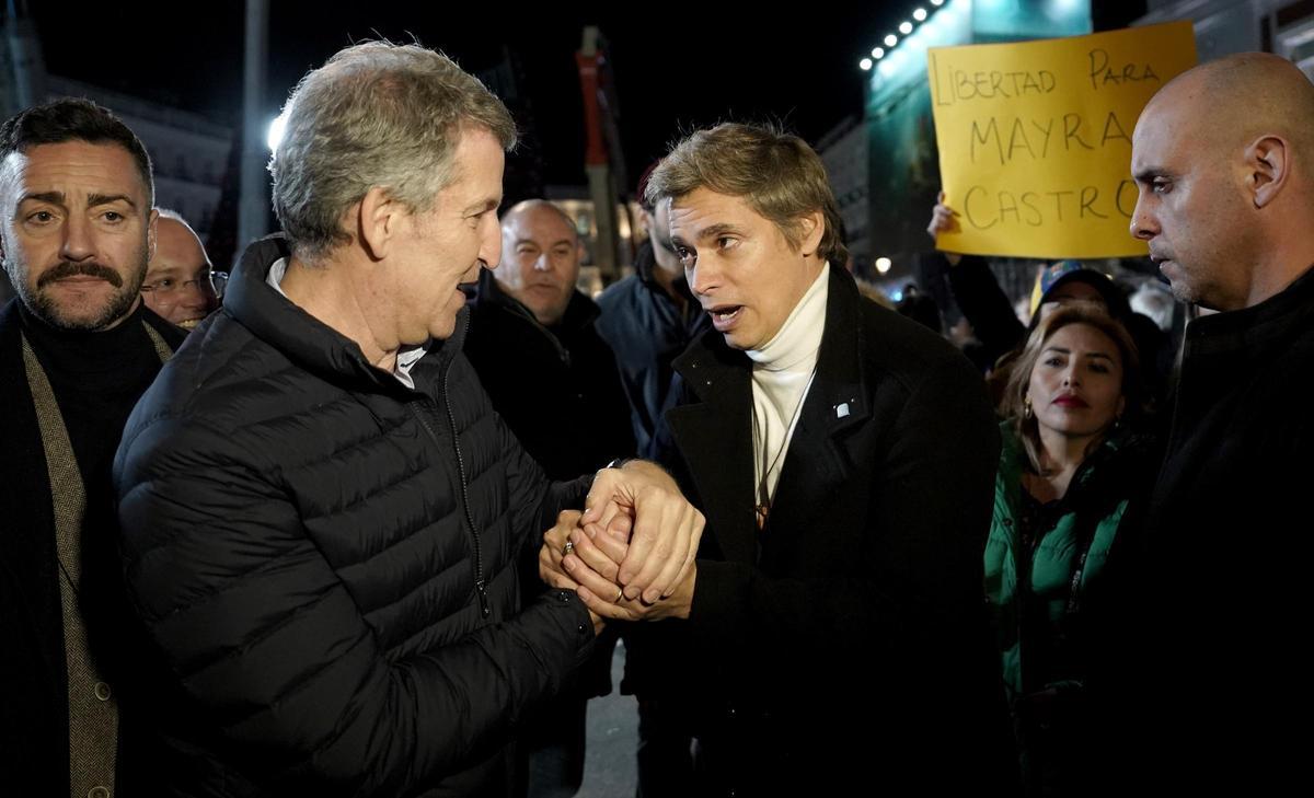 La manifestación convocada en Madrid para apoyar a Edmundo González como presidente electo de Venezuela, en imágenes