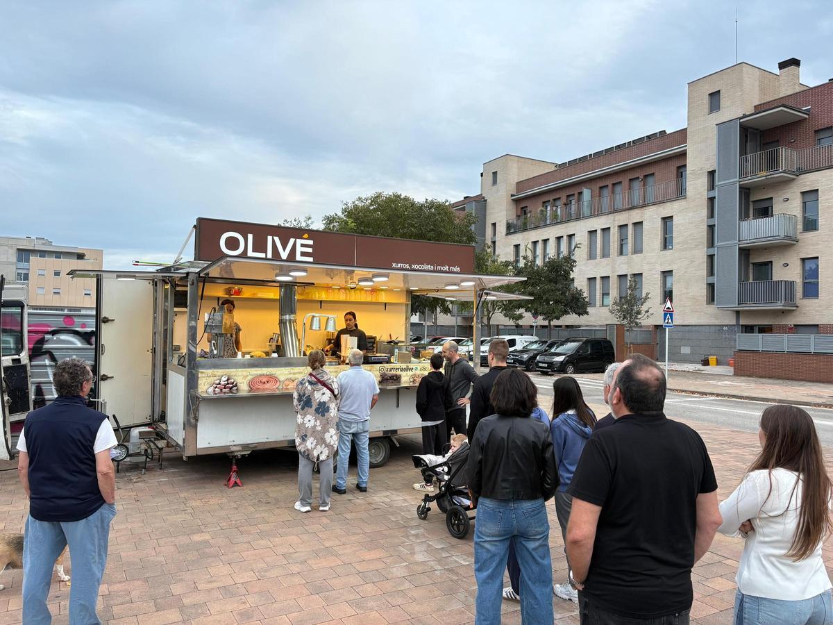 La 'food truck' de la Xurreria Olivé a Vilablareix.
