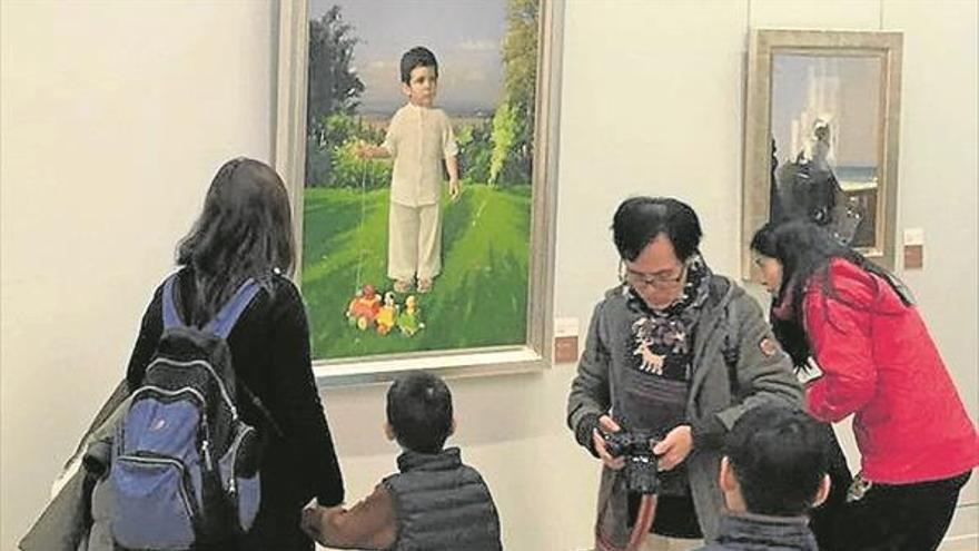 La pintura al óleo de Eduardo Naranjo viaja por primera vez a la capital china