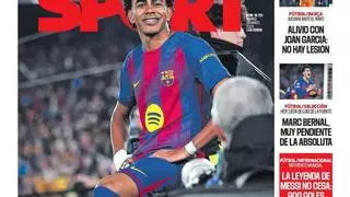 La portada de SPORT de hoy viernes, 20 de marzo de 2026