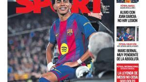 Esta es la portada de SPORT de hoy viernes, 20 de marzo de 2026