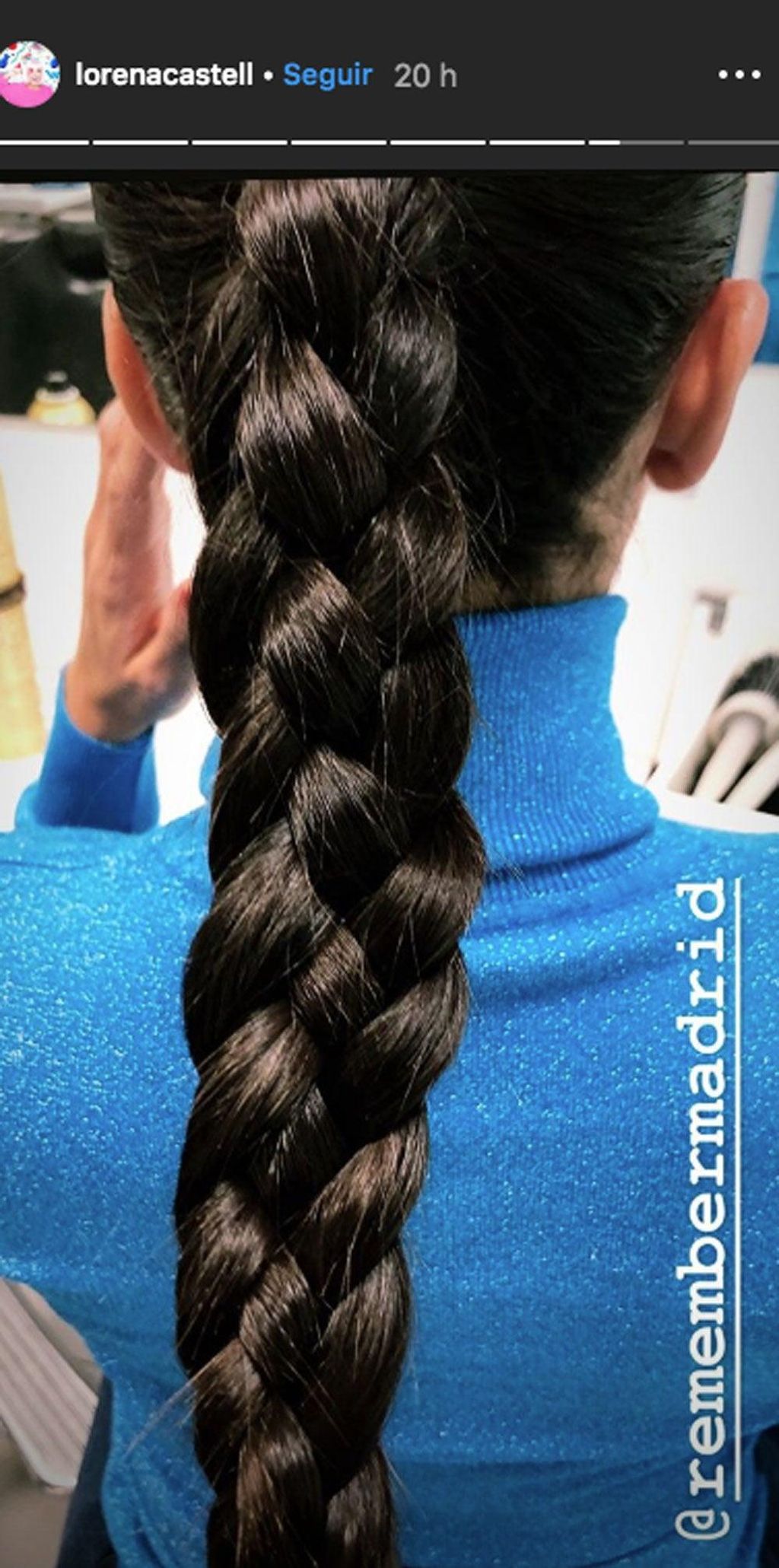 Trenza de cuatro cabos de Lorena Castell.