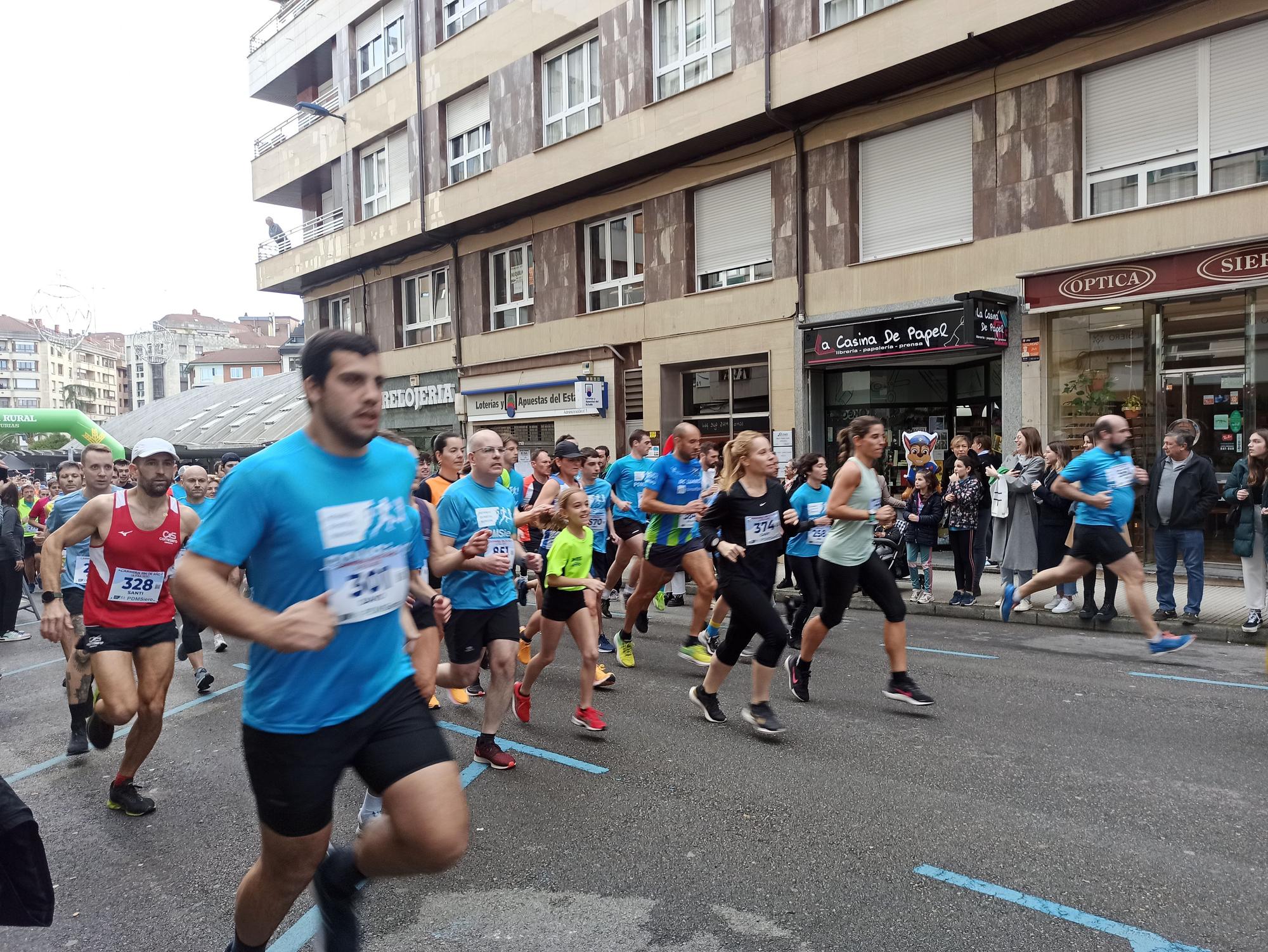 Casi 1.500 participantes disputan la carrera de Fin de Año de Pola de Siero